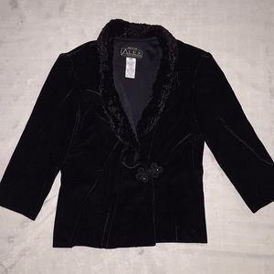Petite Alex Evenings Black Blazer